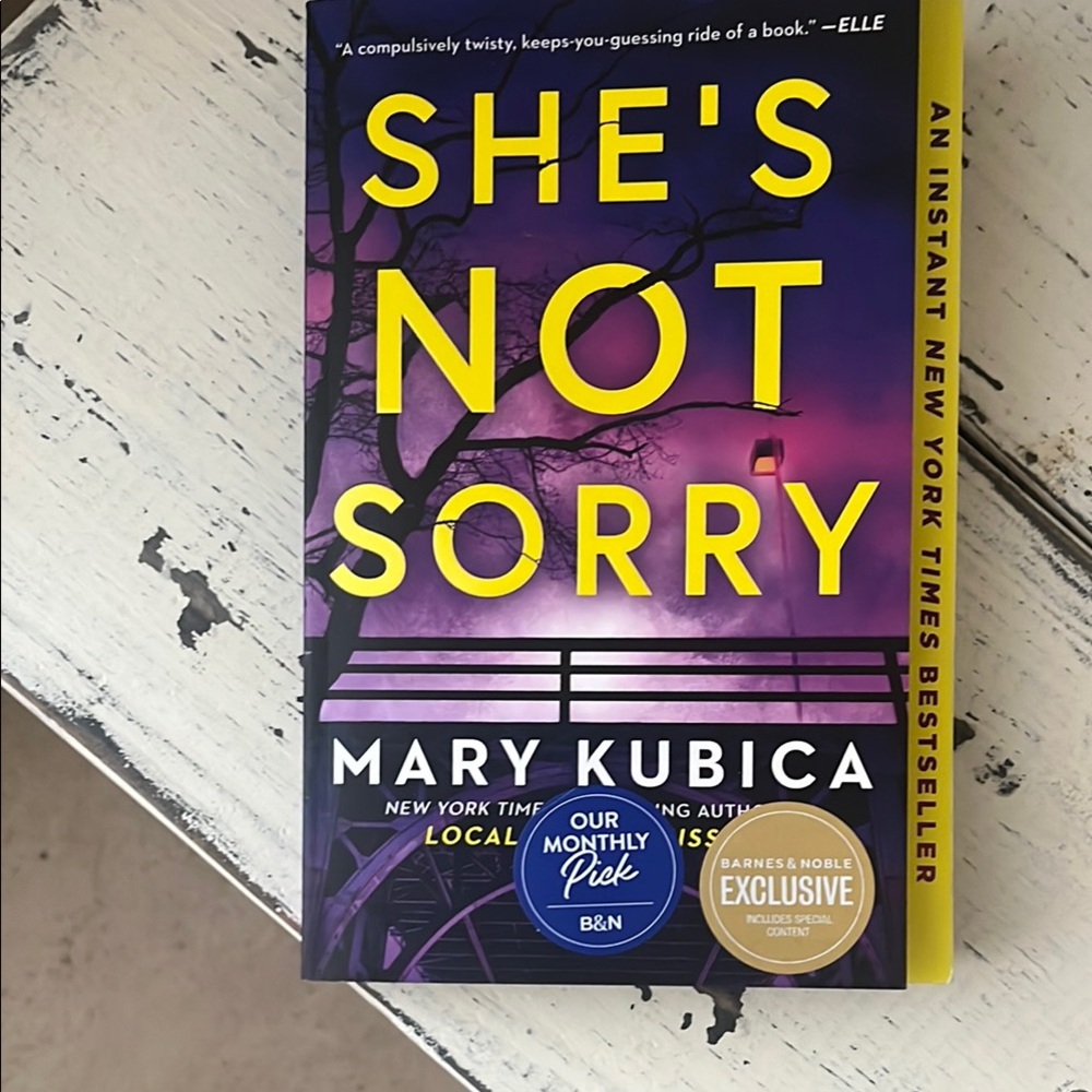 Mary Kubica 'She's Not Sorry' Book